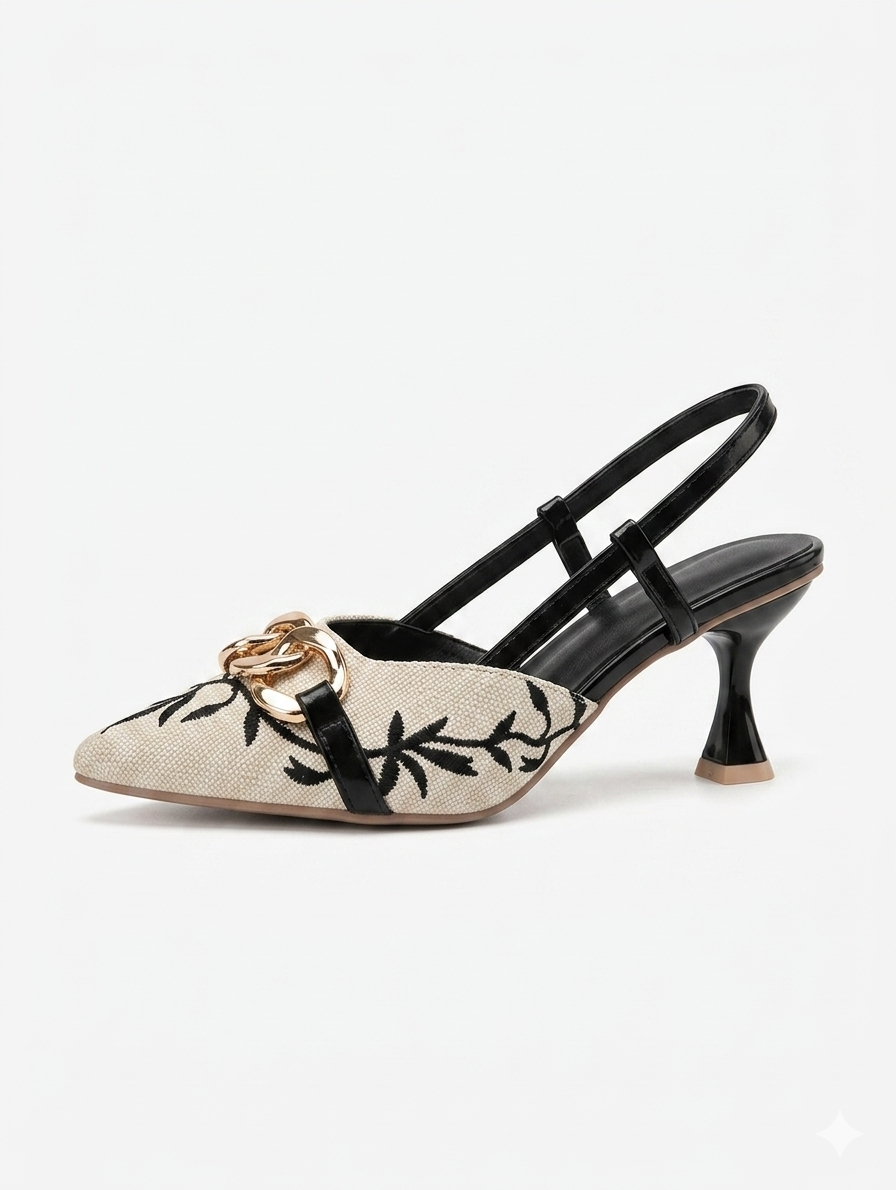 Barg Slingback — Noir